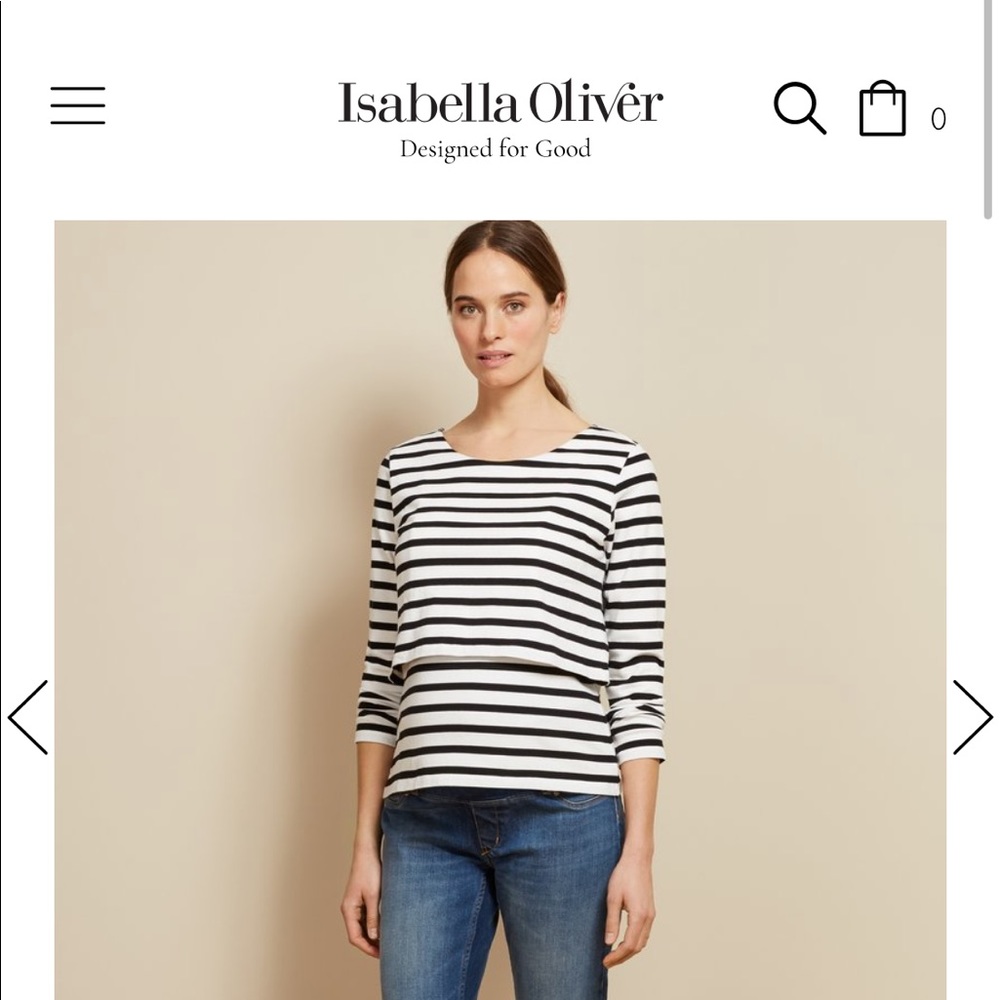 Isabella Oliver maternity and nursing shirt